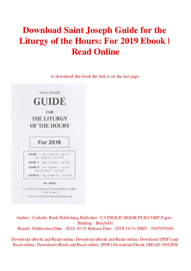 Liturgy Guide Catholic